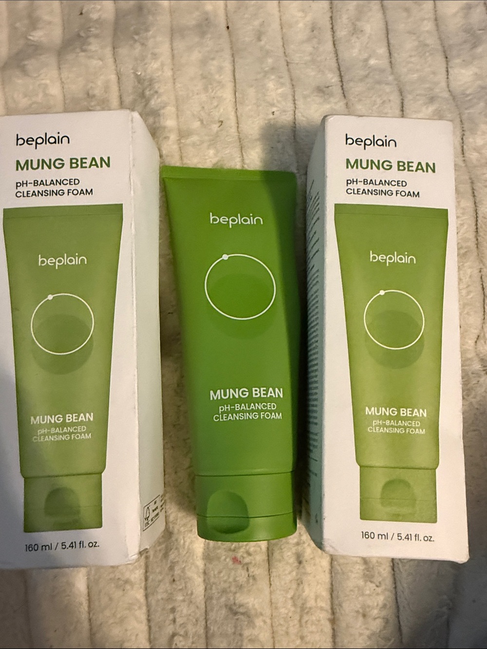 Mung Bean pH-Balanced Cleansing Foam — Green twin pack